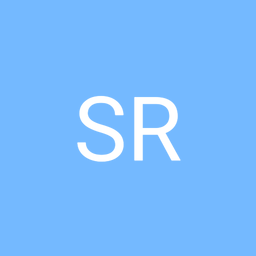 Initials of the candidate on a colored background