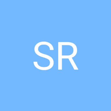 Initials of the candidate on a colored background